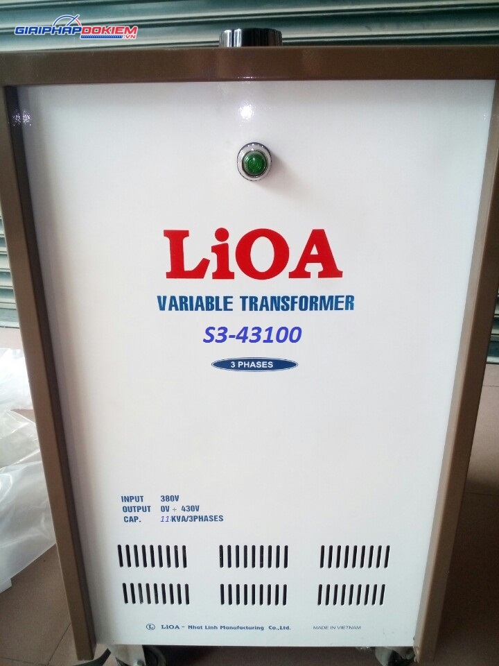 Biến Áp Vô Cấp 3 Pha LiOA S3-43100 2 Biến Áp Vô Cấp 3 Pha LiOA S3-43100