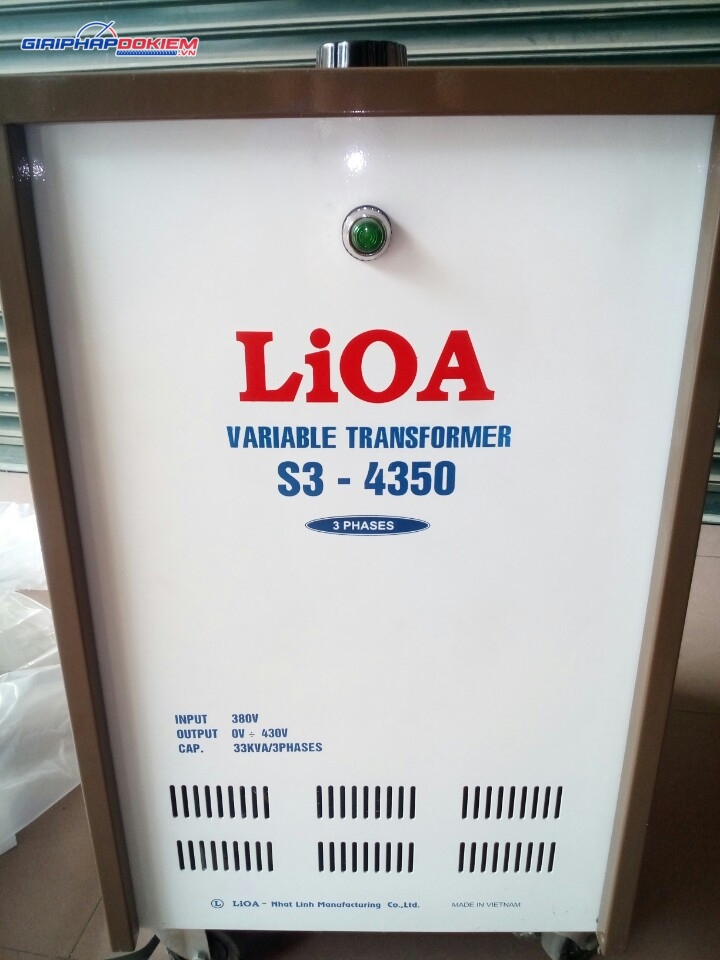 Biến Áp Vô Cấp 3 Pha LiOA S3-4350 Biến Áp Vô Cấp 3 Pha LiOA S3-4350