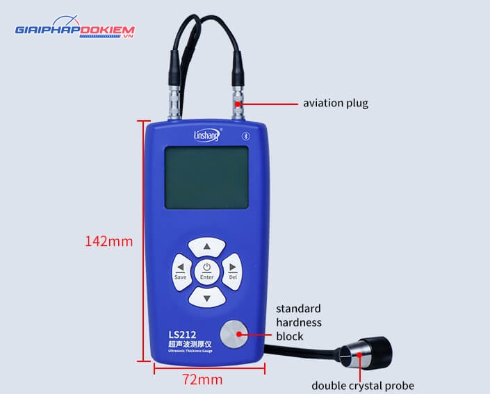 Máy đo độ dày siêu âm Linshang LS212 18 Máy đo độ dày siêu âm Linshang LS212