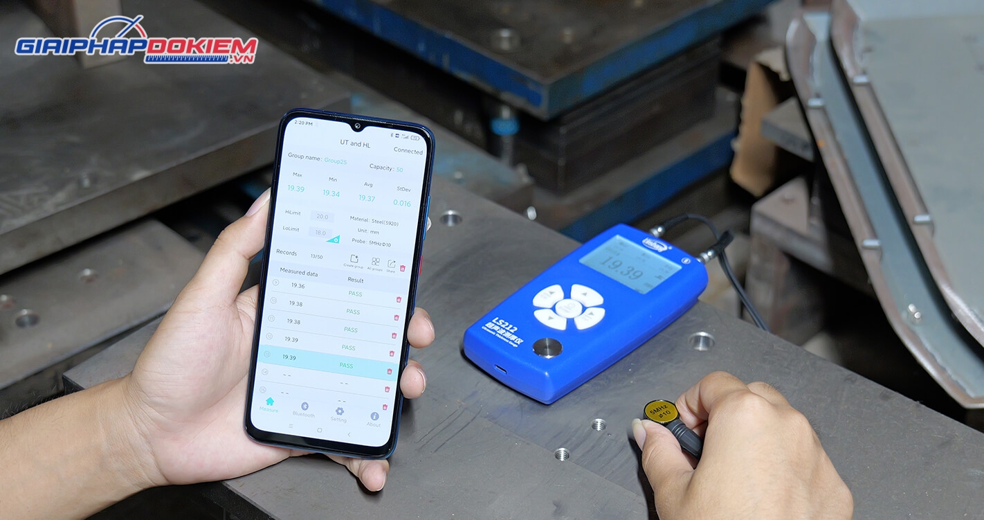 Máy đo độ dày siêu âm Linshang LS212 26 Máy đo độ dày siêu âm Linshang LS212