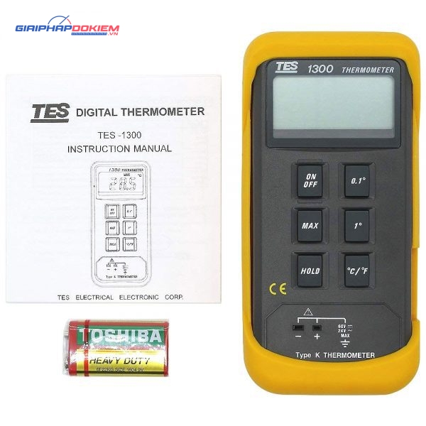 Máy đo nhiệt độ tiếp xúc TES 1300 10 Máy đo nhiệt độ tiếp xúc TES 1300