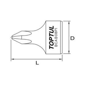Tuýp bake đặc 1/4" TOPTUL BCAB 4 Tuýp bake đặc 1/4