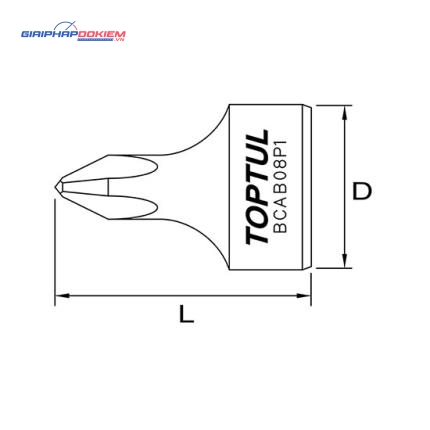 Tuýp bake đặc 1/4" TOPTUL BCAB 2 Tuýp bake đặc 1/4" TOPTUL BCAB
