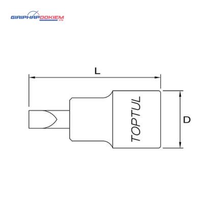 Vít dẹt TOPTUL BCCA 2 Vít dẹt TOPTUL BCCA