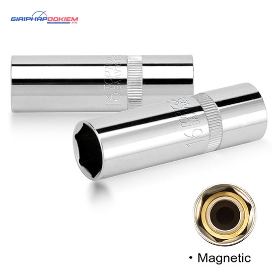 Tuýp mở bugi 1/2" có nam châm Toptul BAAV 1 Tuýp mở bugi 1/2" có nam châm Toptul BAAV