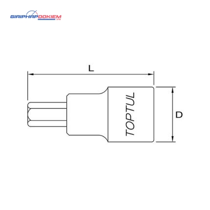 Đầu vít lục giác 3/4" TOPTUL BCDA 2 Đầu vít lục giác 3/4" TOPTUL BCDA
