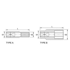 Đầu tuýp lục giác 1/2
