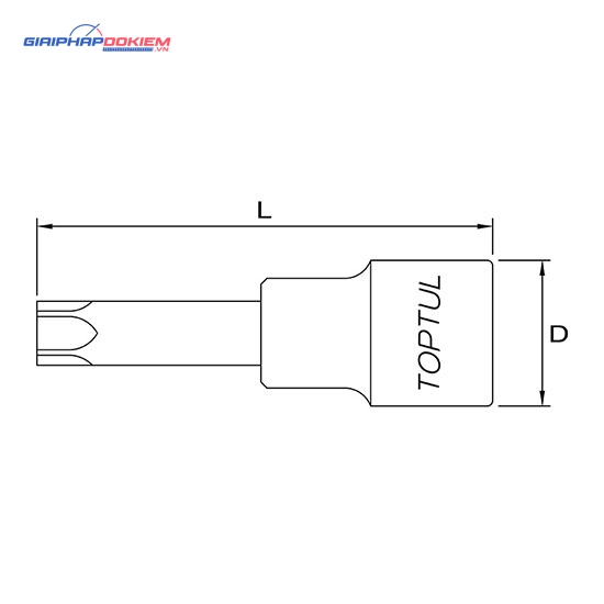 Tuýp đầu sao 1/2" TOPTUL BCXA 2 Tuýp đầu sao 1/2" TOPTUL BCXA