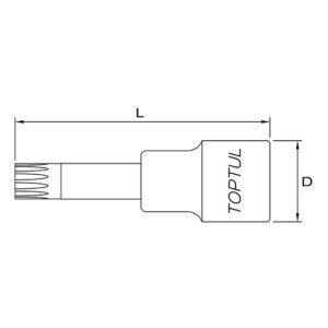Tuýp lục giác 1/2" Toptul BCJA 3 Tuýp lục giác 1/2