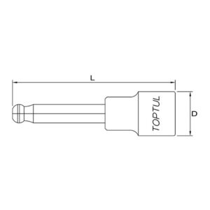 Tuýp đầu bi 1/2" Toptul BCPA 3 Tuýp đầu bi 1/2