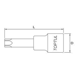 Tuýp đầu sao 1/2" TOPTUL BCVA 3 Tuýp đầu sao 1/2