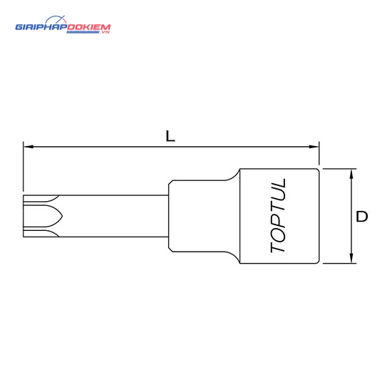 Tuýp đầu sao 1/2" TOPTUL BCVA 2 Tuýp đầu sao 1/2" TOPTUL BCVA