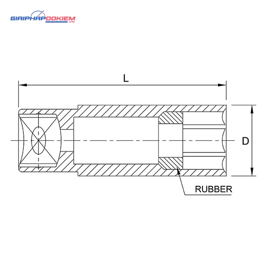 Tuýp mở bugi 3/8"TOPTUL BAAR 2 Tuýp mở bugi 3/8"TOPTUL BAAR