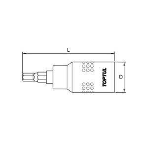 Đầu vít lục giác TOPTUL BCDA 3 Đầu vít lục giác TOPTUL BCDA