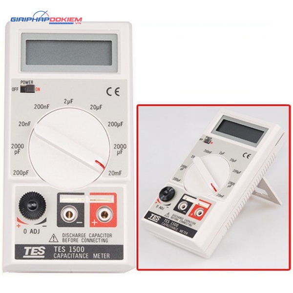 Đồng hồ đo điện dung TES 1500 8 Đồng hồ đo điện dung TES 1500