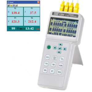 Máy ghi dữ liệu/đo nhiệt 4 kênh TES 1384 25 Máy ghi dữ liệu/đo nhiệt 4 kênh TES 1384