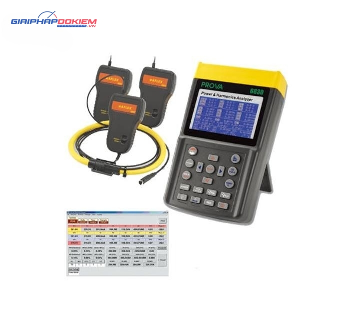 Thiết bị phân tích công suất và sóng hài PROVA 6830A+3009 (1200A) 7 Thiết bị phân tích công suất và sóng hài PROVA 6830A+3009 (1200A)