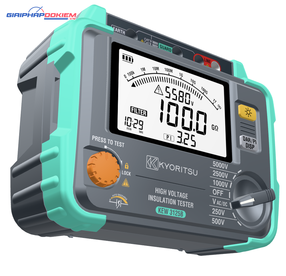 Thiết Bị Đo Cách Điện Kyoritsu 3125B 6 Thiết Bị Đo Cách Điện Kyoritsu 3125B