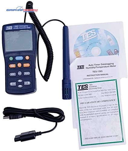 Máy đo nhiệt độ độ ẩm TES 1365 19 Máy đo nhiệt độ độ ẩm TES 1365