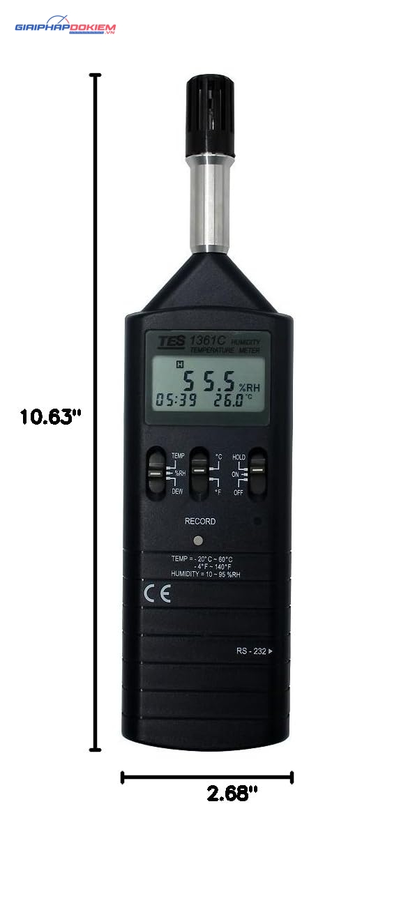 Máy đo nhiệt độ độ ẩm TES 1361C 24 Máy đo nhiệt độ độ ẩm TES 1361C