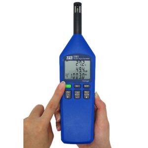 Máy đo nhiệt độ độ ẩm ,áp suất TES 1161 30 Máy đo nhiệt độ độ ẩm ,áp suất TES 1161