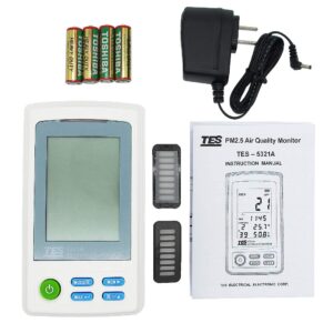 Máy đo độ bụi, nhiệt độ, độ ẩm không khí trong nhà TES 5321A 14 Máy đo độ bụi, nhiệt độ, độ ẩm không khí trong nhà TES 5321A