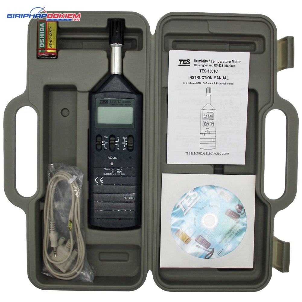Máy đo nhiệt độ độ ẩm TES 1361C 19 Máy đo nhiệt độ độ ẩm TES 1361C