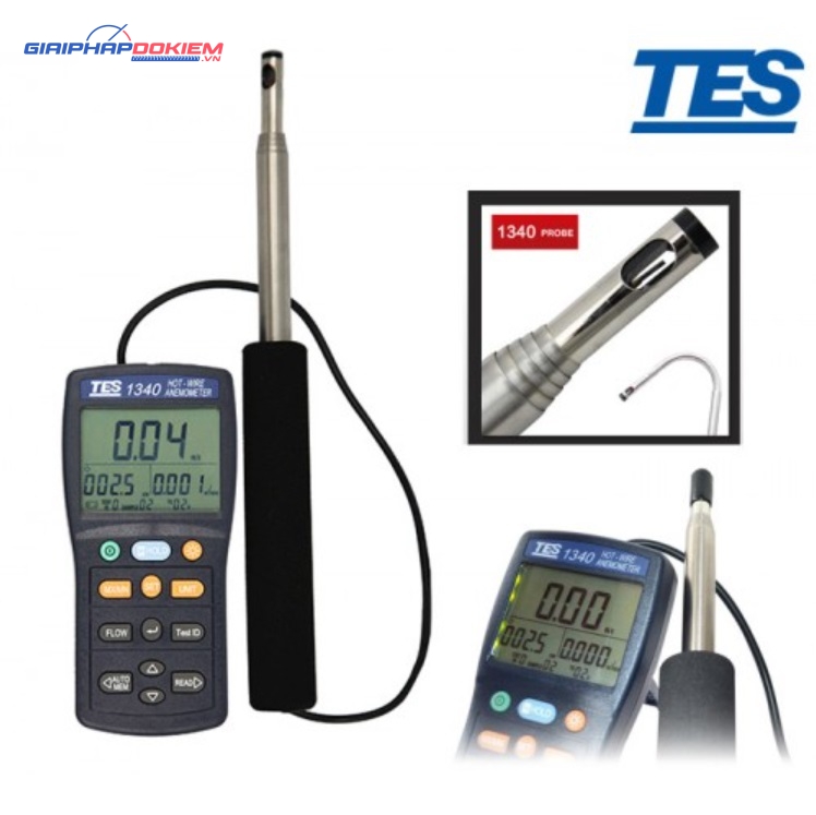 Máy đo tốc độ gió TES 1340 25 Máy đo tốc độ gió TES 1340