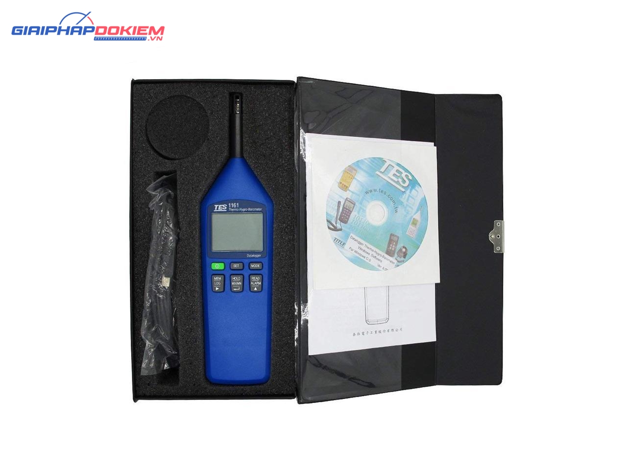 Máy đo nhiệt độ độ ẩm ,áp suất TES 1160 18 Máy đo nhiệt độ độ ẩm ,áp suất TES 1160