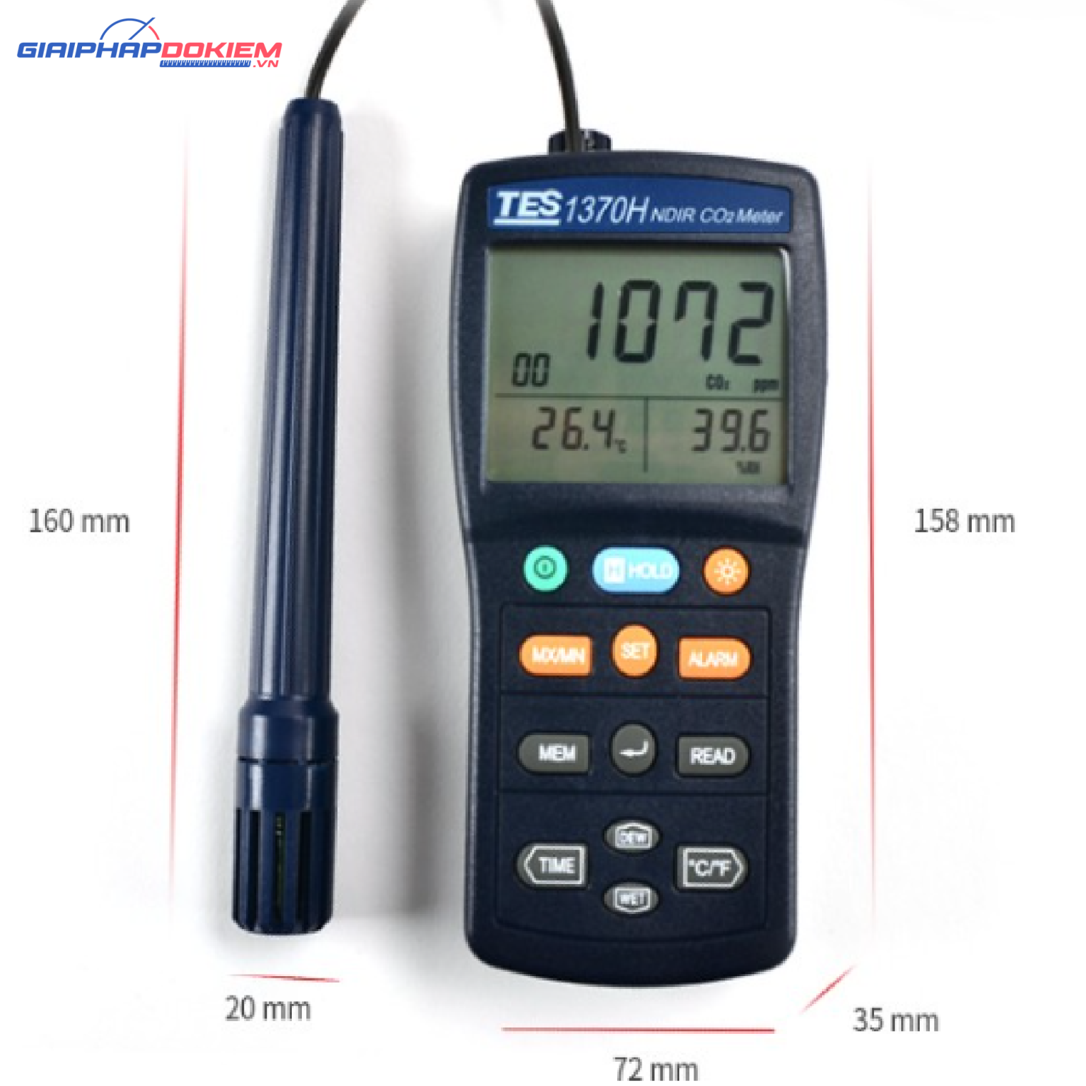 Máy đo khí CO2 TES 1370H 17 Máy đo khí CO2 TES 1370H