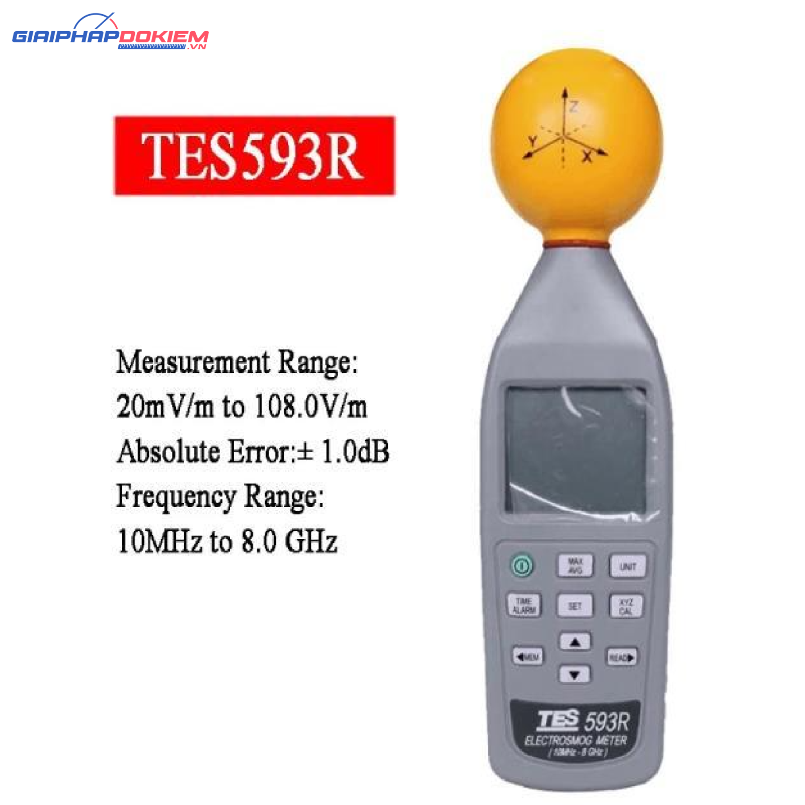 Máy đo điện trường TES 593R 15 Máy đo điện trường TES 593R