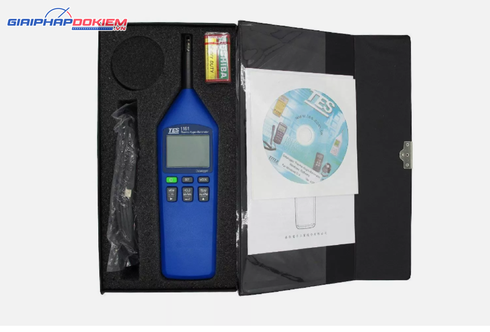 Máy đo nhiệt độ độ ẩm ,áp suất TES 1161 18 Máy đo nhiệt độ độ ẩm ,áp suất TES 1161