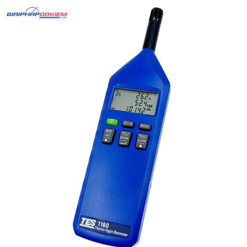 Máy đo nhiệt độ độ ẩm ,áp suất TES 1160 16 Máy đo nhiệt độ độ ẩm ,áp suất TES 1160