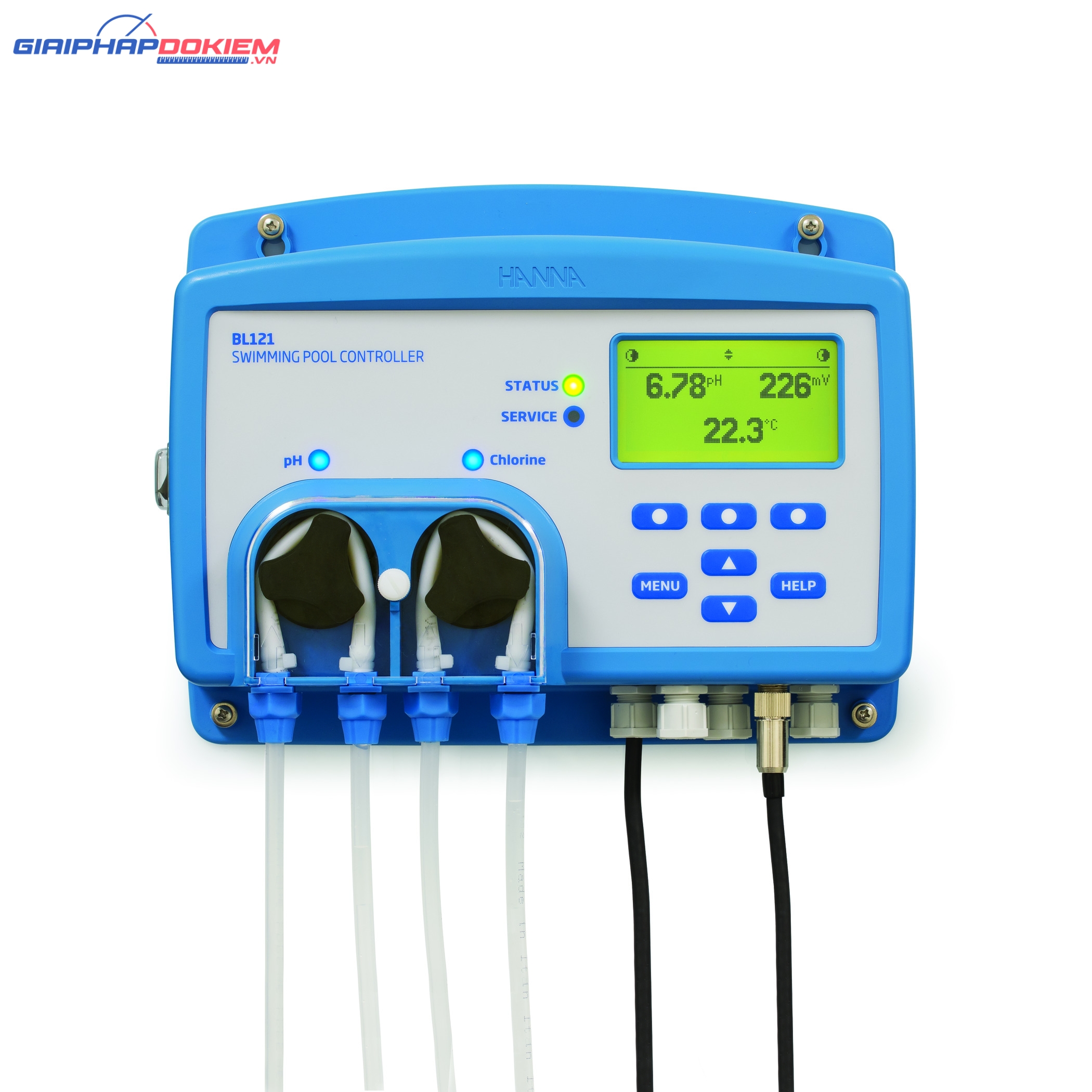 Bộ Điều Khiển (pH, ORP) Bể Bơi Với Máy Bơm Định Lượng Tích Hợp, Đầu Ra Analog Hanna BL121 3 Bộ Điều Khiển (pH, ORP) Bể Bơi Với Máy Bơm Định Lượng Tích Hợp, Đầu Ra Analog Hanna BL121