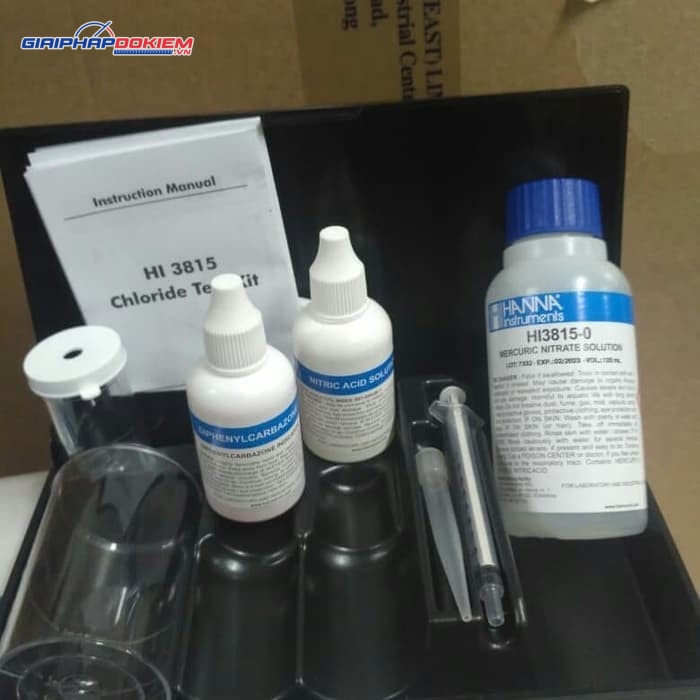 Bộ Dụng Cụ Đo Cloride Trong Nước Sạch Kèm Thuốc Thử Cho 100 Lần Hanna HI3815 2 Bộ Dụng Cụ Đo Cloride Trong Nước Sạch Kèm Thuốc Thử Cho 100 Lần Hanna HI3815