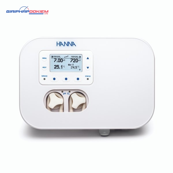 Bộ kiểm soát pH/Clorine trong bể bơi, kết hợp bơm, ngõ ra 4-20 mA Hanna BL131 1 Bộ kiểm soát pH/Clorine trong bể bơi, kết hợp bơm, ngõ ra 4-20 mA Hanna BL131