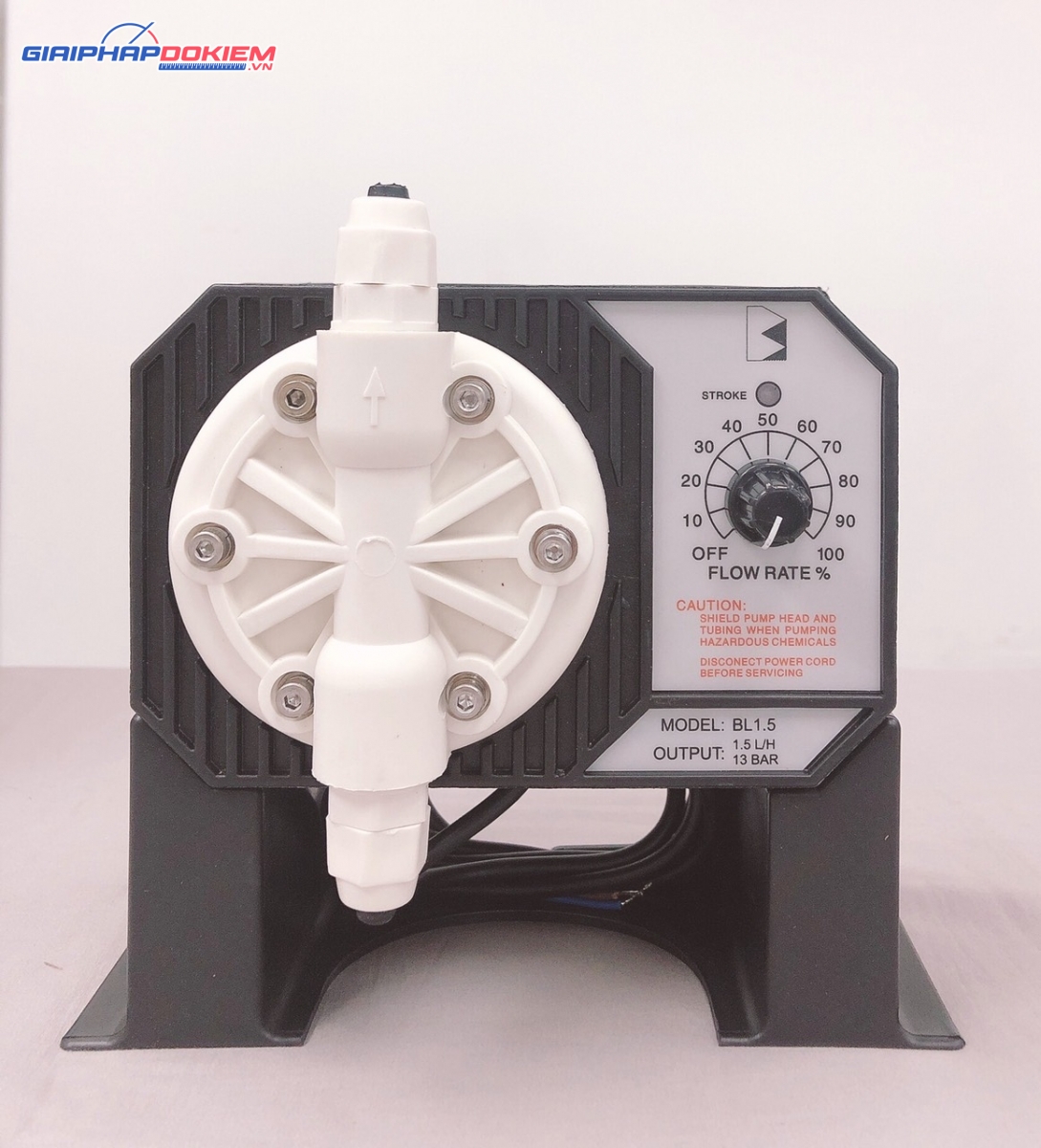 Bơm Định Lượng Hóa Chất Lỏng Black Stone 1.5 lít/giờ, 13 bar Hanna BL1.5-2 Bơm Định Lượng Hóa Chất Lỏng Black Stone 1.5 lít/giờ, 13 bar Hanna BL1.5-2