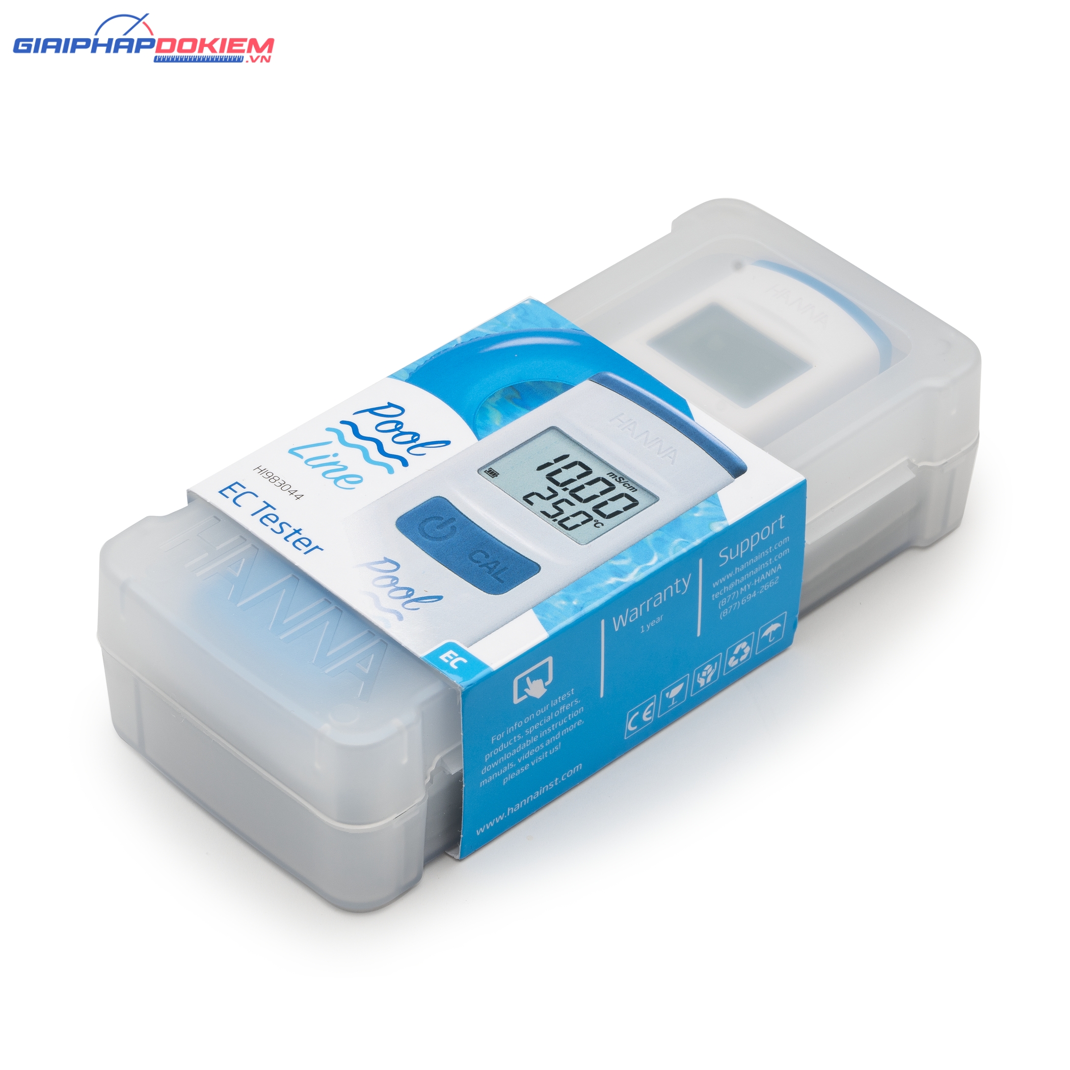Bút Đo Độ Dẫn (0.00-20.00 mS/cm) Cho Nước Hồ Bơi Hanna HI983044 5 Bút Đo Độ Dẫn (0.00-20.00 mS/cm) Cho Nước Hồ Bơi Hanna HI983044