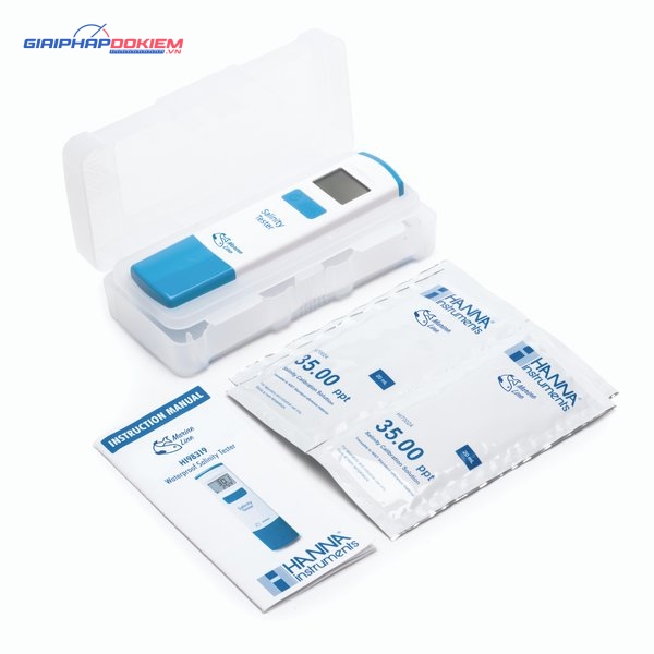 Bút Đo Độ Mặn/Nhiệt Độ Trong Thủy Sản MỚI Hanna HI98319 4 Bút Đo Độ Mặn/Nhiệt Độ Trong Thủy Sản MỚI Hanna HI98319