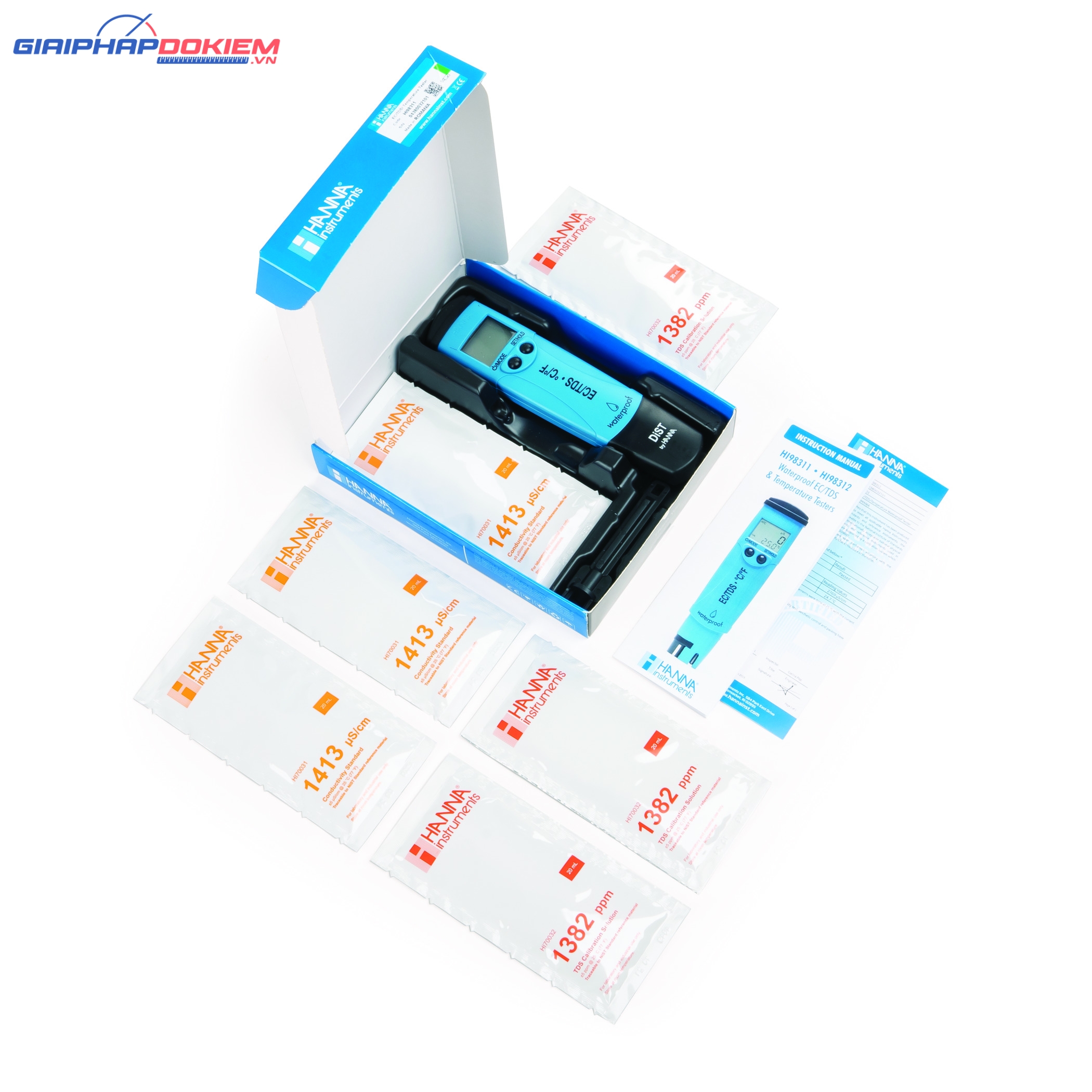 Bút Đo EC/TDS/Nhiệt độ Thang Thấp Dist 5 Hanna HI98311 5 Bút Đo EC/TDS/Nhiệt độ Thang Thấp Dist 5 Hanna HI98311