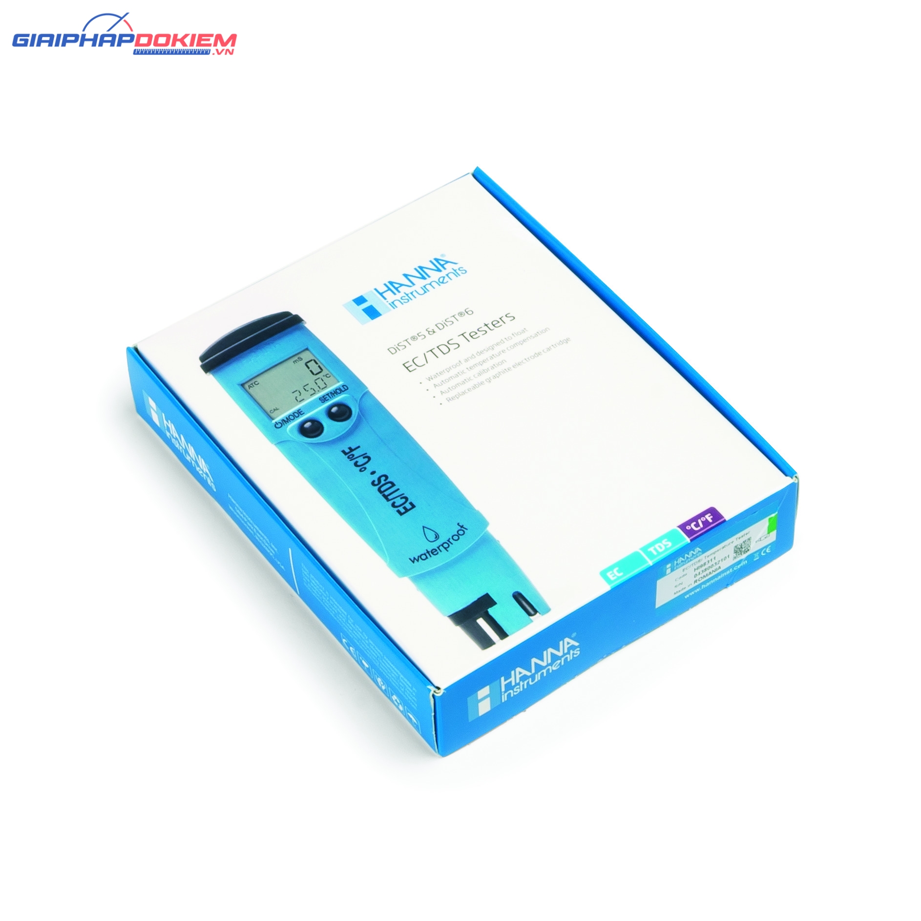 Bút Đo EC/TDS/Nhiệt độ Thang Thấp Dist 5 Hanna HI98311 6 Bút Đo EC/TDS/Nhiệt độ Thang Thấp Dist 5 Hanna HI98311