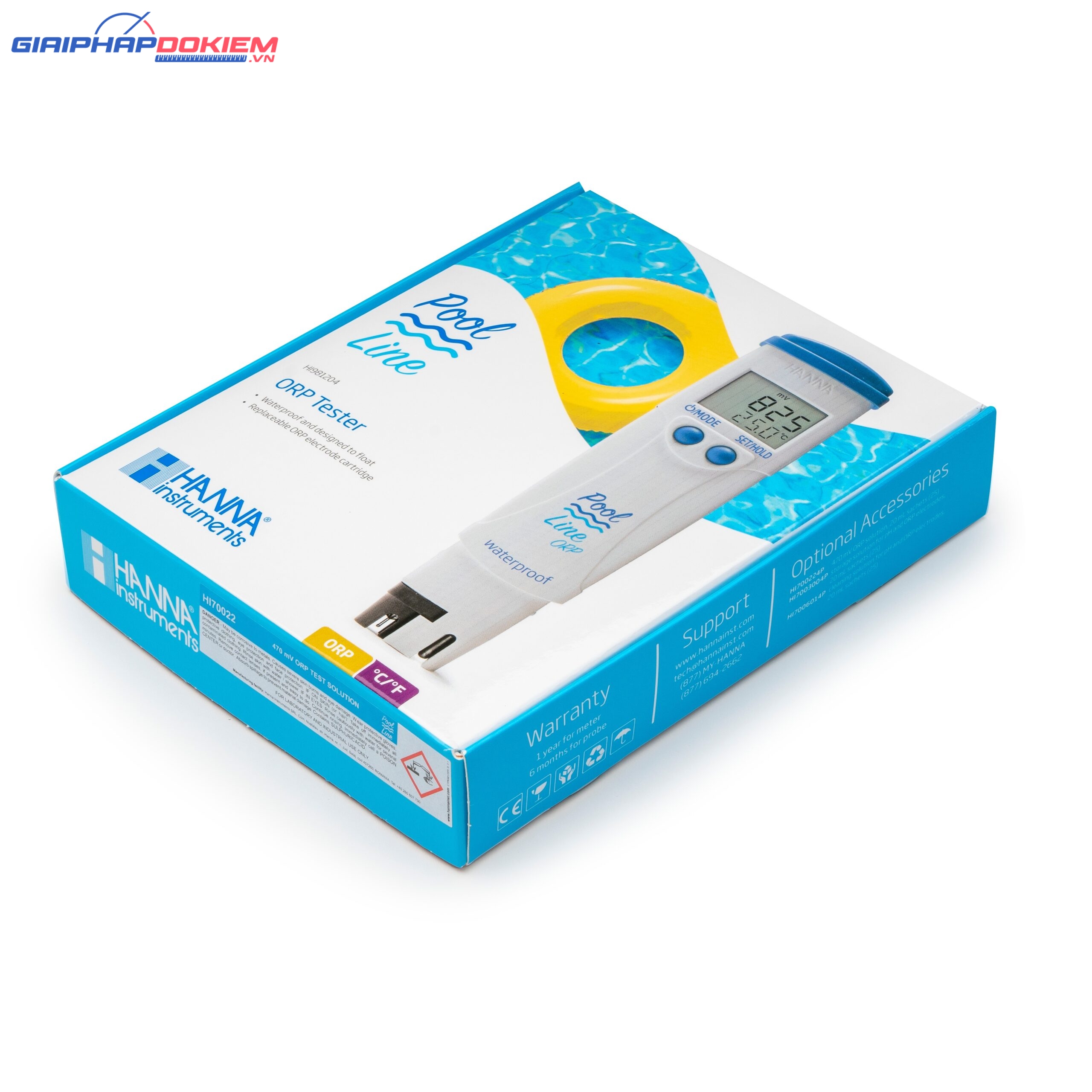 Bút Đo ORP/Nhiệt Độ Chuyên Hồ Bơi PoolLine Hanna HI981204 3 Bút Đo ORP/Nhiệt Độ Chuyên Hồ Bơi PoolLine Hanna HI981204