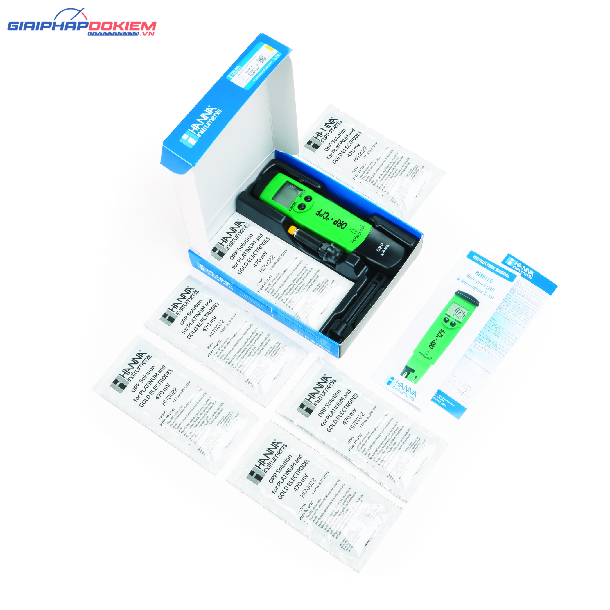 Bút Đo ORP/Nhiệt Độ Hanna HI98120 2 Bút Đo ORP/Nhiệt Độ Hanna HI98120