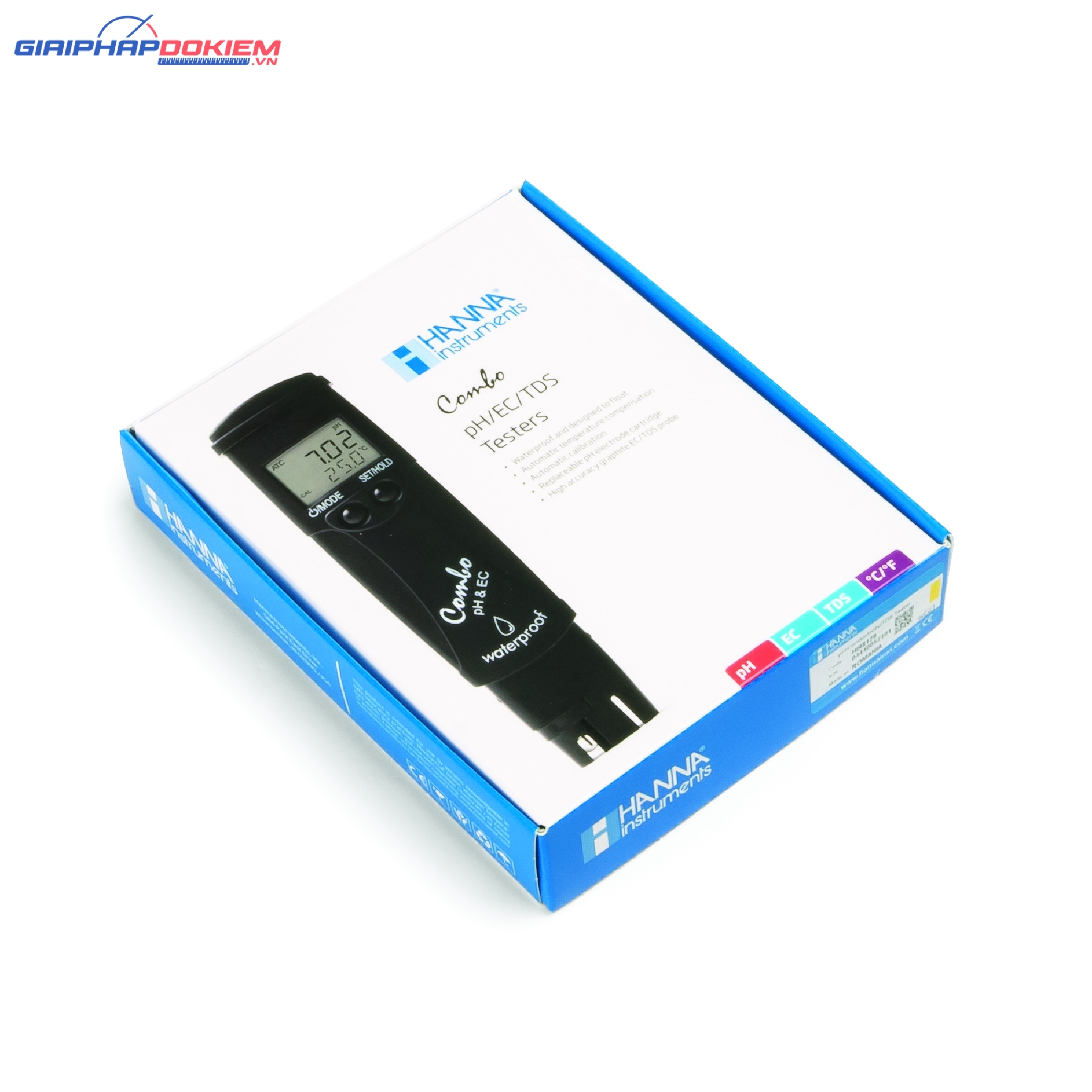 Bút đo pH/Độ dẫn /TDS/Nhiệt Độ (thang cao) Hanna HI98130 3 Bút đo pH/Độ dẫn /TDS/Nhiệt Độ (thang cao) Hanna HI98130