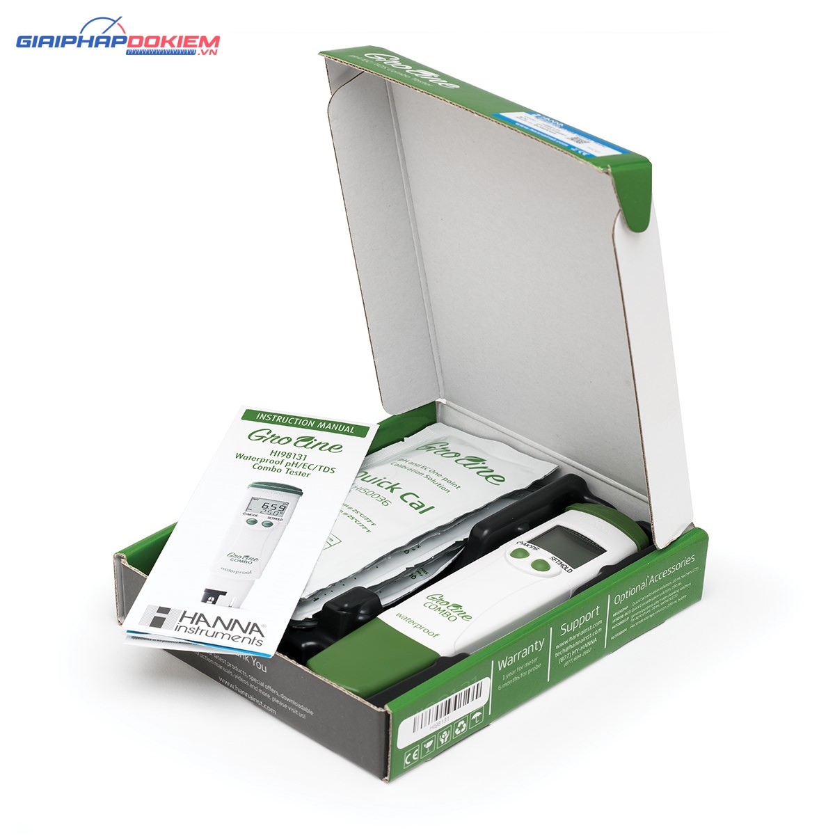 Bút Đo pH/EC/TDS/Nhiệt Độ GROLINE Chống Thấm Nước Trong Thủy Canh Hanna HI98131 4 Bút Đo pH/EC/TDS/Nhiệt Độ GROLINE Chống Thấm Nước Trong Thủy Canh Hanna HI98131
