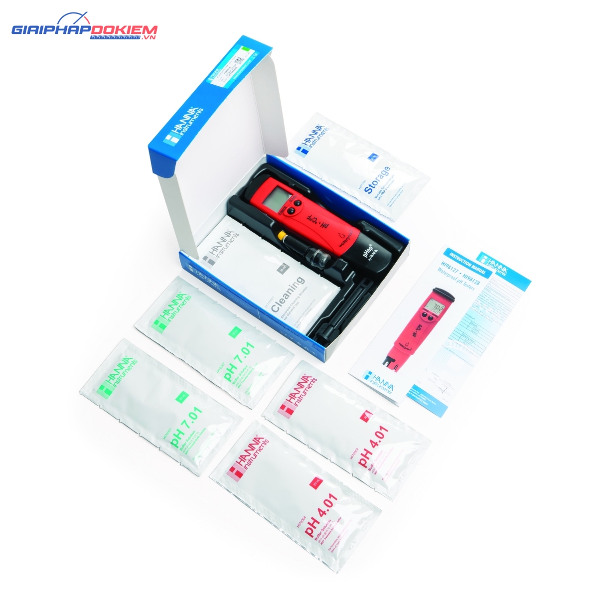 Bút đo pH/Nhiệt Độ Độ Phân Giải 0.1 Hanna HI98127 Bút đo pH/Nhiệt Độ Độ Phân Giải 0.1 Hanna HI98127