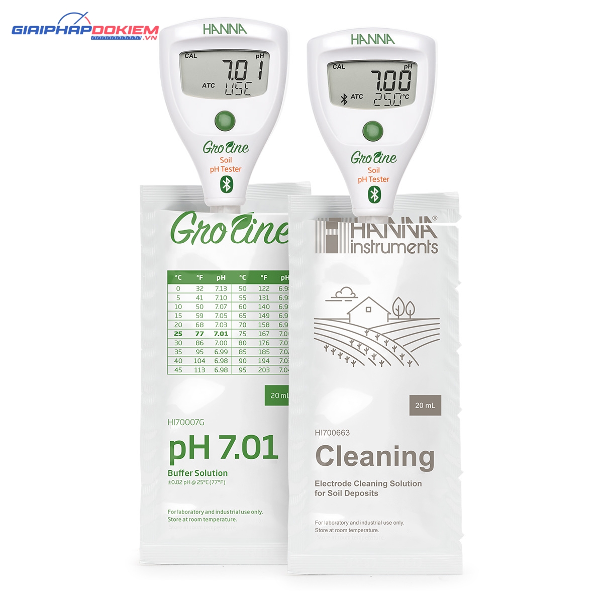 Bút đo pH/nhiệt độ HALO2 Bluetooth trực tiếp trong đất và nước Hanna HI9810302 4 Bút đo pH/nhiệt độ HALO2 Bluetooth trực tiếp trong đất và nước Hanna HI9810302