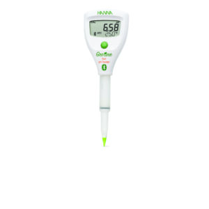 Bút đo pH/nhiệt độ HALO2 Bluetooth trực tiếp trong đất và nước Hanna HI9810302