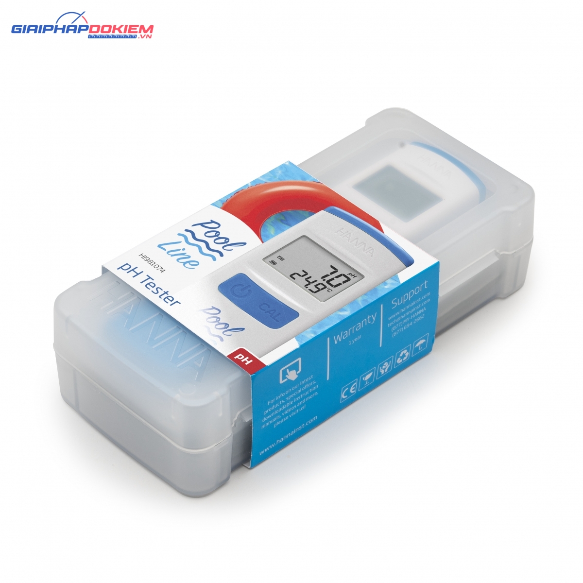 Bút Đo pH/Nhiệt Độ Với Độ Phân Giải 0.1pH Hanna HI981074 Bút Đo pH/Nhiệt Độ Với Độ Phân Giải 0.1pH Hanna HI981074