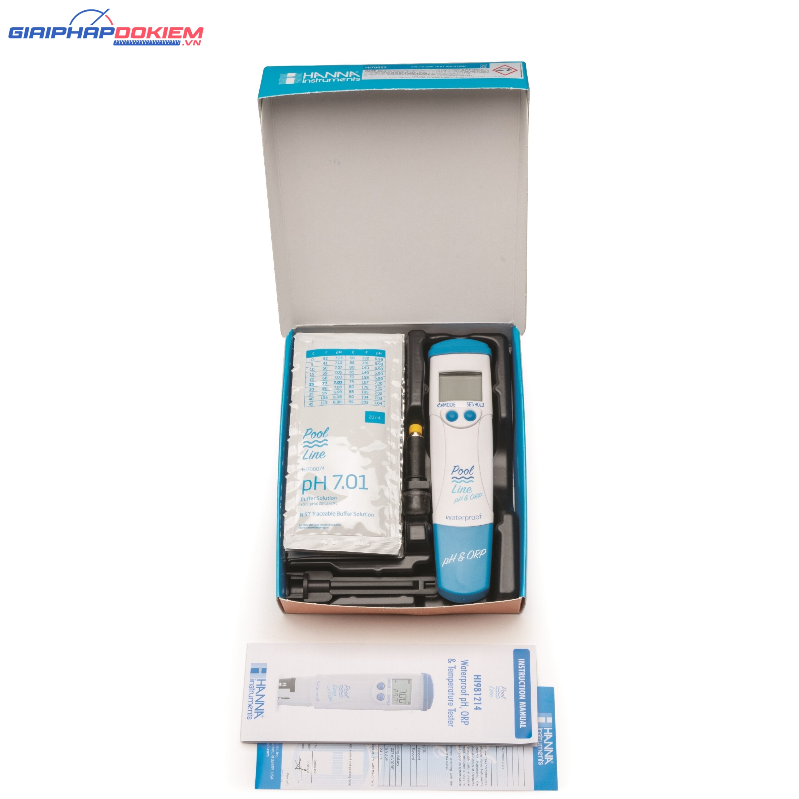 Bút Đo pH/ORP/Nhiệt Độ Chuyên Hồ Bơi PoolLine Hanna HI981214 5 Bút Đo pH/ORP/Nhiệt Độ Chuyên Hồ Bơi PoolLine Hanna HI981214